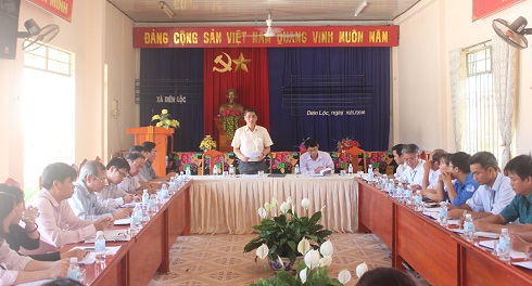 Chủ tịch UBND tỉnh Khánh Hòa làm việc tại xã Diên Lộc