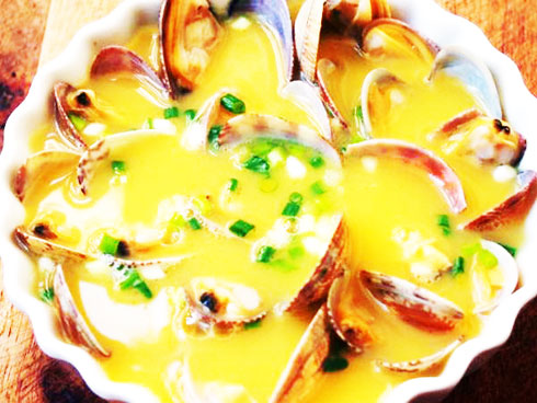 Trứng hấp nghêu