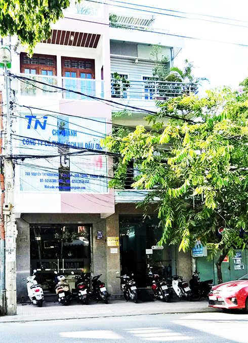 Trụ sở Chi nhánh Công ty Trung Nam  trên đường Nguyễn Thị Minh Khai. 