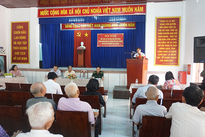 Đại biểu HĐND tỉnh tiếp xúc cử tri TP. Nha Trang