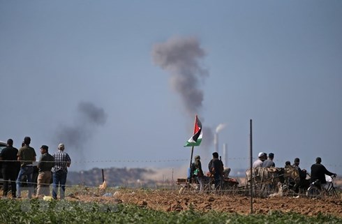 Một vụ tấn công của Israel nhằm vào Dải Gaza. Ảnh: AP.