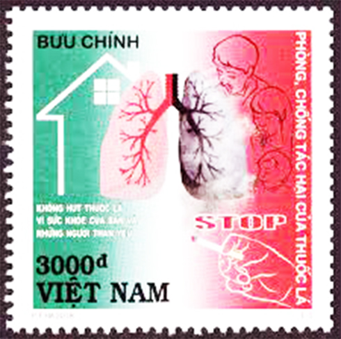 Phát hành bộ tem đặc biệt &quot;Phòng, chống tác hại của thuốc lá&quot;