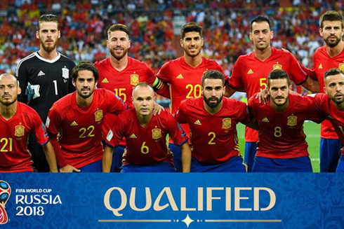 Đội tuyển Tây Ban Nha chính là ứng cử viên cho chức vô địch World Cup 2018.