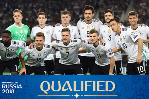 Đội tuyển Đức cũng là một trong những ứng cử viên sáng giá cho chức vô địch World Cup 2018.