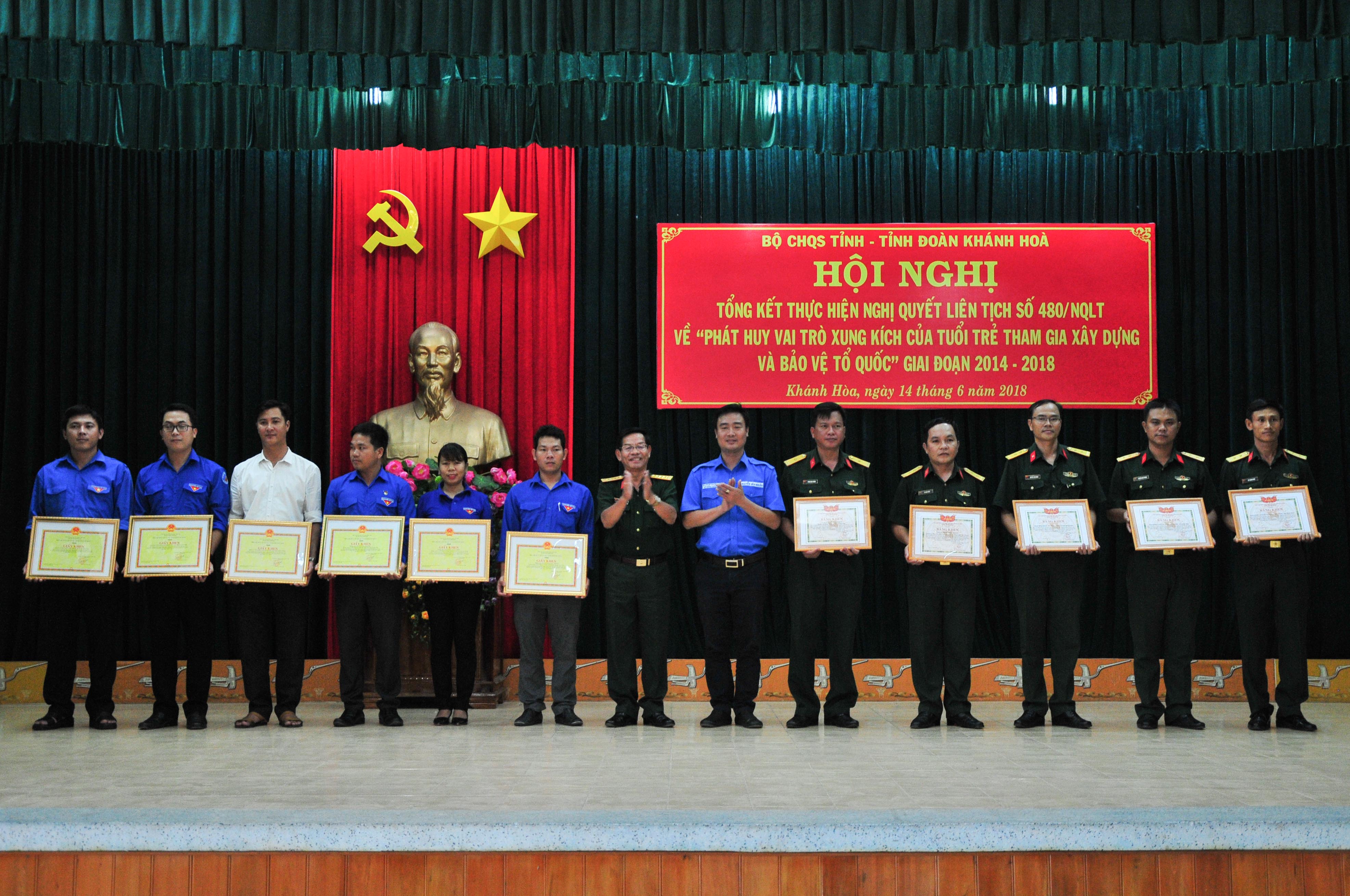 Bộ Chỉ huy quân sự tỉnh - Tỉnh đoàn: Khen thưởng 6 tập thể, 6 cá nhân