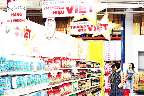 Chương trình quảng bá hàng Việt của một siêu thị.