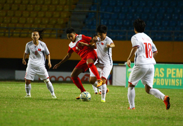 ĐT nữ Việt Nam sớm giành quyền vào bán kết AFF Cúp nữ 2018