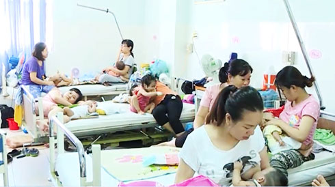 Trẻ nhập viện gia tăng
