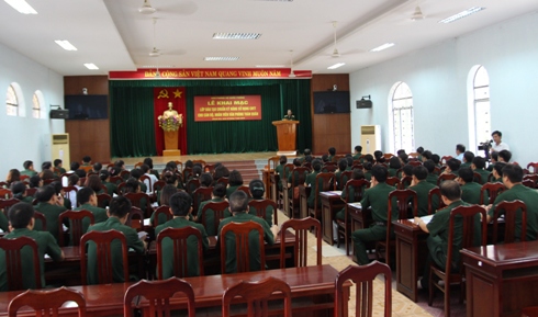 Quang cảnh buổi lễ khai mạc.