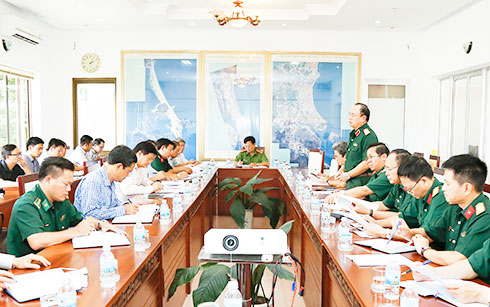 Đoàn công tác làm việc với tỉnh.