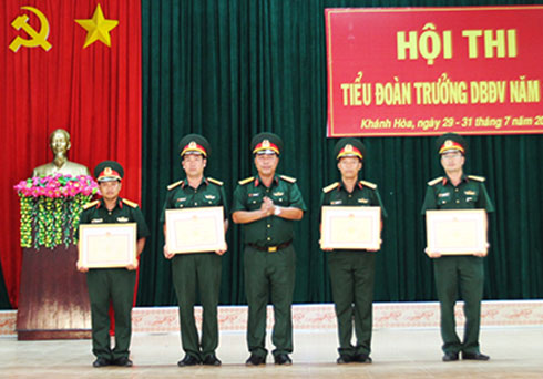 Bế mạc hội thi Tiểu đoàn trưởng dự bị động viên năm 2018