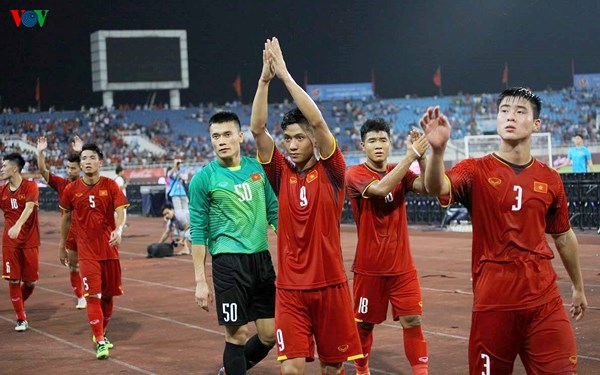 Olympic Việt Nam mặc áo đỏ trong trận ra quân tại ASIAD 18