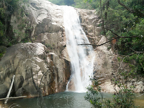 Bau waterfall - Mau stream in Khanh Vinh District, Khanh Hoa Province