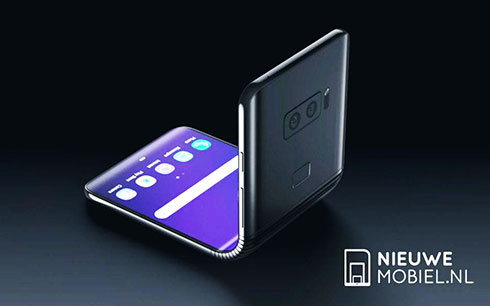 Galaxy X có thể gập màn hình tạo thành góc 90 độ