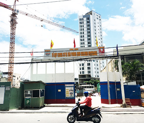 Dự án Hud Building Nha Trang đang thi công. 