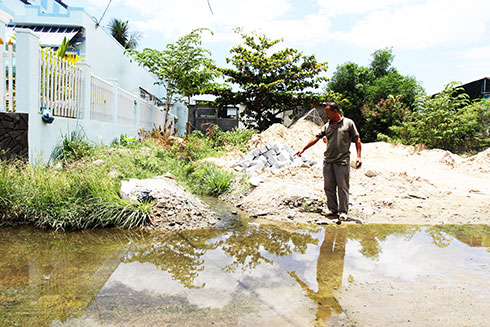 Đường Đồng Bò (xã Phước Đồng): Nguy cơ ngập nước giữa mùa nắng