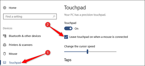 Các phần mềm điều khiển touchpad trên laptop từ hãng sản xuất cũng có thể giúp ích