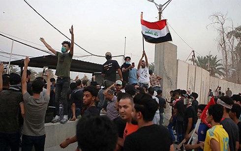 Người biểu tình Iraq. (Ảnh: AP)