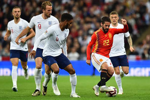 Đội tuyển Tây Ban Nha tỏ ra vượt trội hơn so với đội tuyển Anh tại UEFA Nations League 2018.