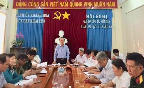 Giao ban công tác kiểm tra, giám sát quý III