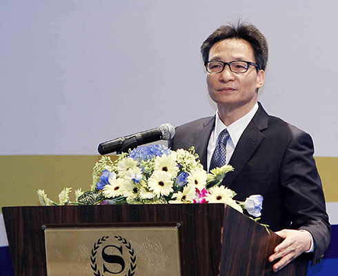 Phó Thủ tướng Vũ Đức Đam phát biểu tại hội nghị.