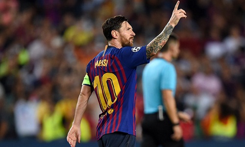 Messi là cầu thủ ghi nhiều hat-trick nhất tại Champions League. Ảnh: AFP.