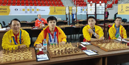 Việt Nam toàn thắng mở màn giải cờ vua đồng đội thế giới