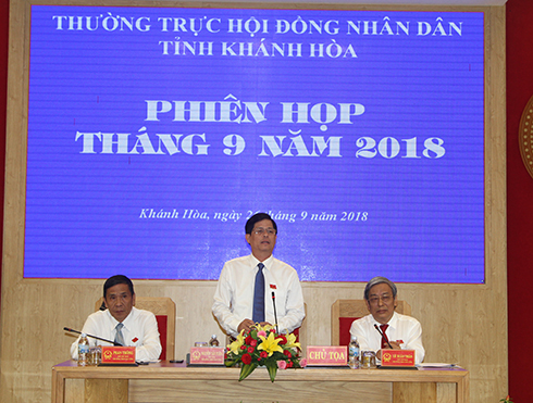 Thường trực HĐND tỉnh điều hành phiên họp