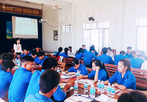 Khánh Vĩnh: Tập huấn công tác đoàn cho 110 học viên