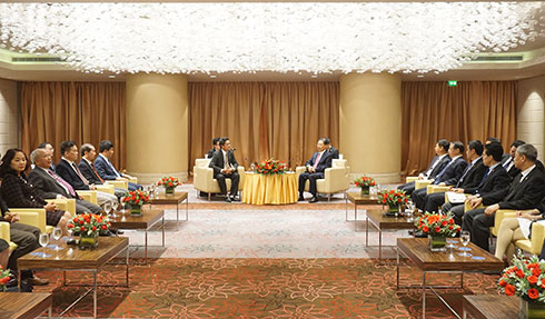 Quang cảnh buổi tiếp.