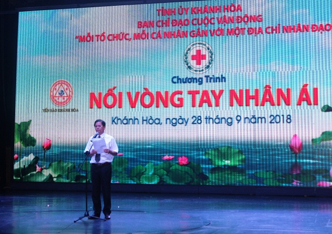 Ông Nguyễn Tấn Tuân phát biểu tại chương trình.