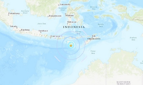 Động đất kép ở phía nam Indonesia