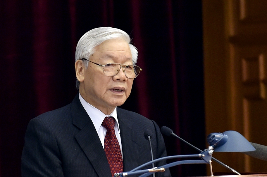 Tổng Bí thư Nguyễn Phú Trọng được Trung ương tín nhiệm, tin tưởng và giới thiệu để Quốc hội bầu Chủ tịch nước. (Ảnh: HH)