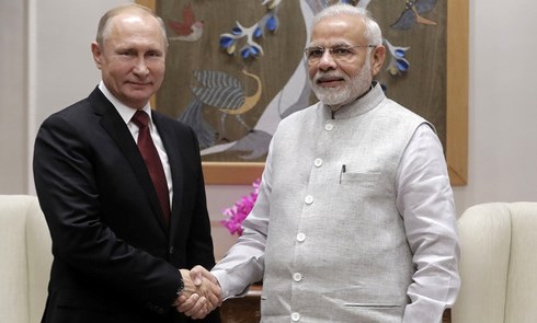 Tổng thống Nga và Thủ tướng Ấn Độ. (Ảnh: Reuters)