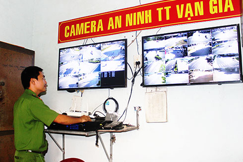 Mô hình camera an ninh thị trấn Vạn Giã đã và đang phát huy tác dụng rất tích cực.