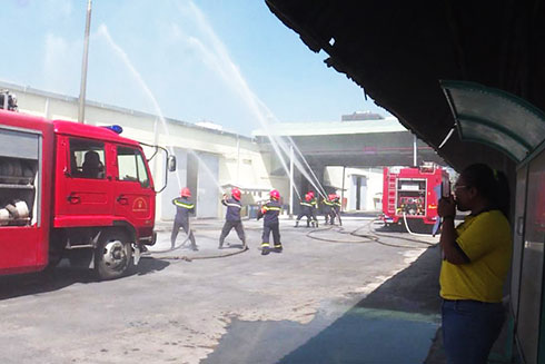 Diễn tập phòng cháy, chữa cháy ở cơ sở sản xuất