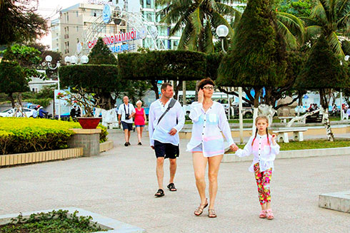 Nha Trang vẫn là điểm đến hấp dẫn với khách du lịch Nga.