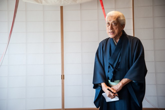 Ông Sen Genshitsu Daisosho chia sẻ ý nghĩa to lớn của trà đạo là giữ sự thanh thản, bình an của tâm hồn