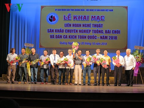 Khai mạc Liên hoan Nghệ thuật  sân khấu Tuồng, Bài chòi và Dân ca kịch toàn quốc 2018