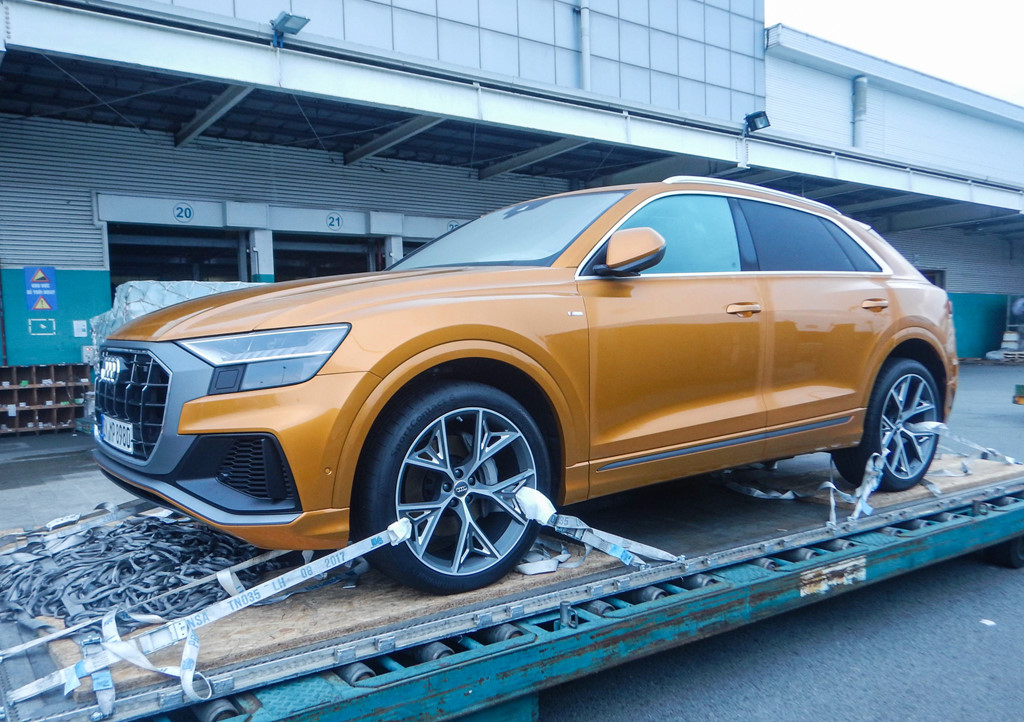 Audi Q8 2019 cập cảng Việt Nam hôm 8/10 vừa qua. Ảnh: Thế Anh.