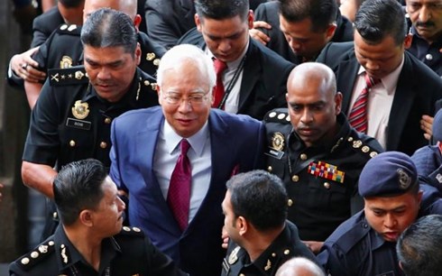 Cựu thủ tướng Malaysia Najib Razak bị truy tố 6 tội danh mới. Ảnh: Reuters