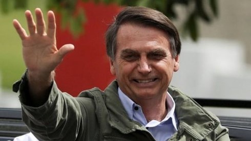 Ứng viên cánh hữu Bolsonaro đã xuất sắc vượt qua đối thủ đáng gờm Haddad để giành chiến thắng trong cuộc bầu cử Tổng thống Brazil. Ảnh: BBC