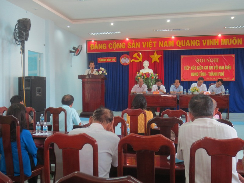 Đại biểu HĐND tỉnh tiếp xúc cử tri phường Vĩnh Thọ