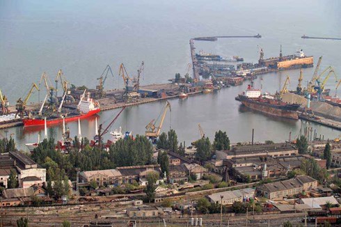 Cảng Mariupol của Ukraine. Ảnh: Tass