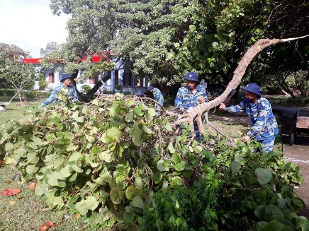 Bão số 9 gây ảnh hưởng nhẹ ở Trường Sa