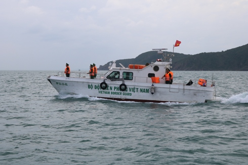 Lực lượng biên phòng Khánh Hòa sẵn sàng nhiệm vụ tìm kiếm cứu hộ cứu nạn trên biển.