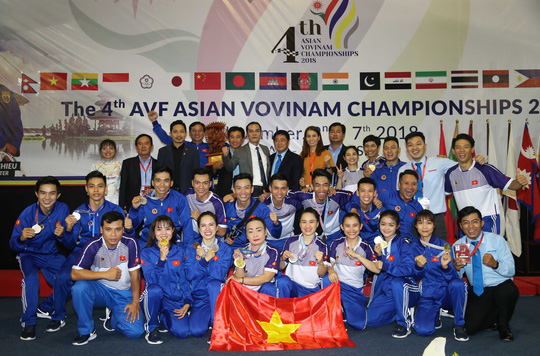 Đội tuyển vovinam Việt Nam tại giải vô địch châu Á 2018.