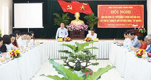 Giao ban công tác tuyên giáo khu vực miền Trung - Tây Nguyên