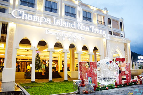 Một góc Khu du lịch Champa Island Nha Trang.