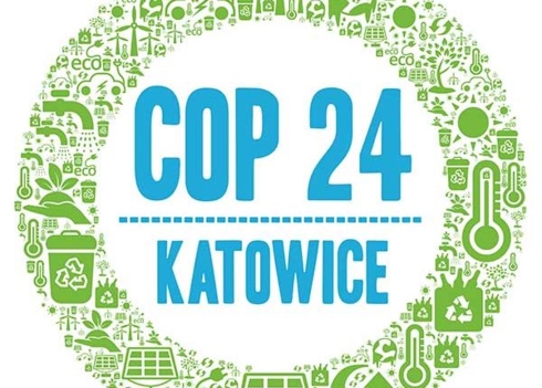 Logo COP 24 tại Katowice, Ba Lan. Ảnh: Caribbean News